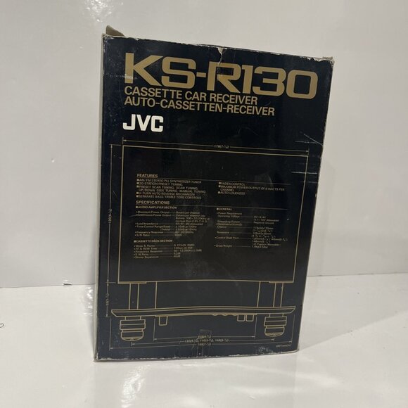 JVC KS-R130 AM/FM Radio Cassette Car Receiver Shaft Post Style Stereo Untested - Picture 2 of 9